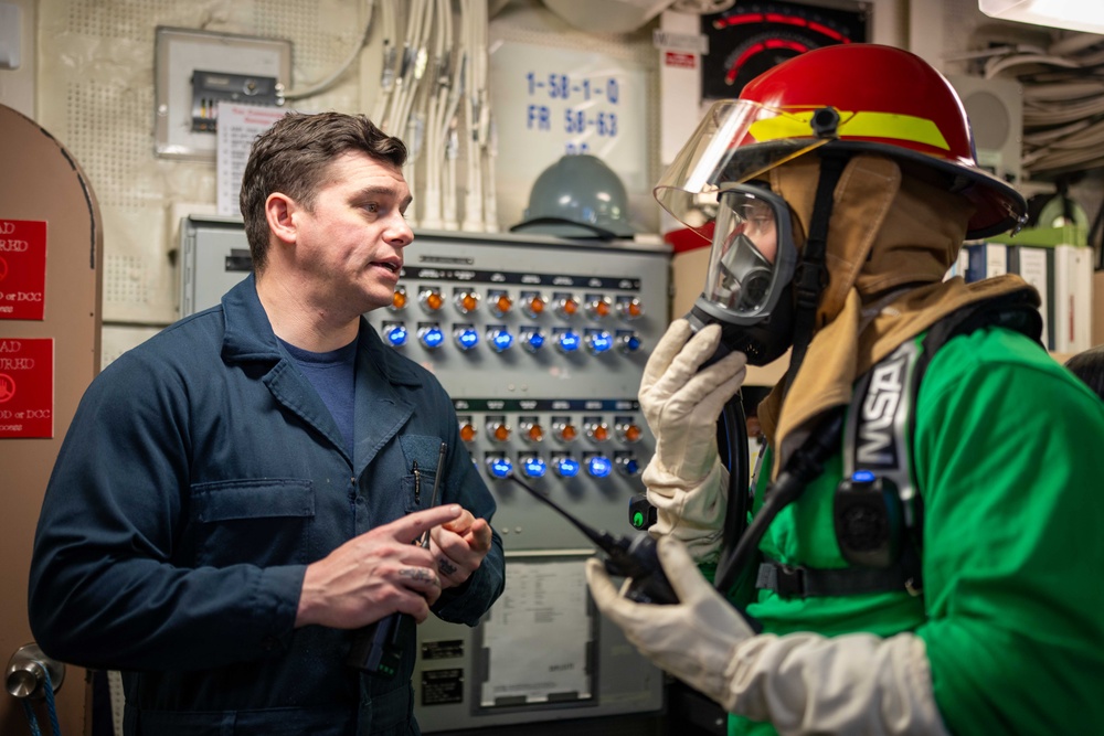 U.S. Coast Guard Cutter Healy conducts training in Bering Strait