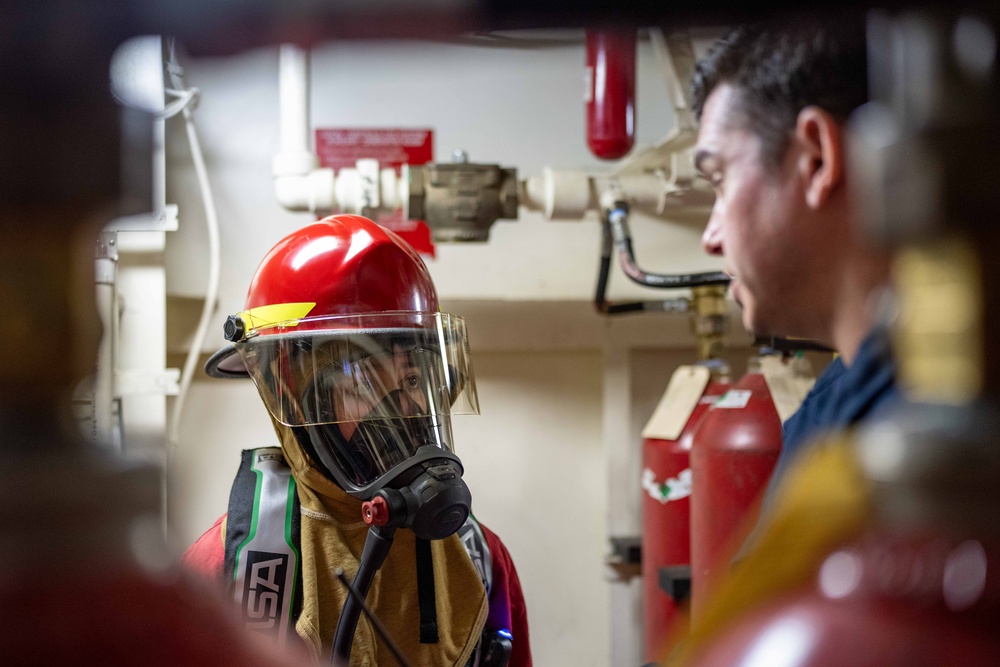 U.S. Coast Guard Cutter Healy conducts training in Bering Strait