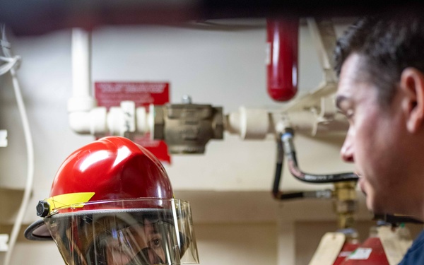 U.S. Coast Guard Cutter Healy conducts training in Bering Strait