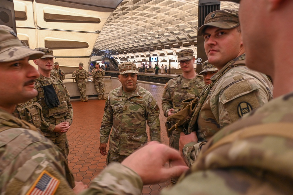 MG Akshai Gandhi visits South Carolina National Guard Soldiers at Metro Center