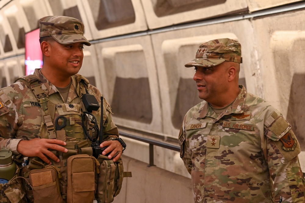 MG Akshai Gandhi visits South Carolina National Guard Soldiers at Metro Center