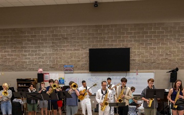 Navy Band Plays at Branson High School during Springfield-Branson Navy Week