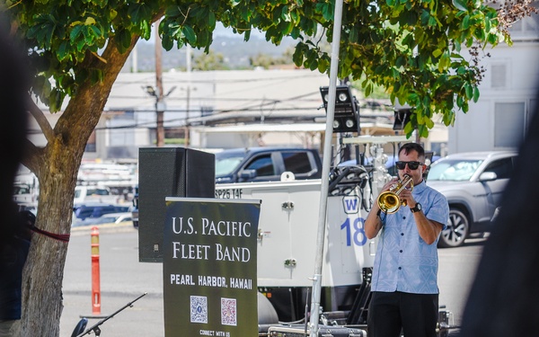 Musician 1st Class Jonathan Starr Takes a Solo at NAVFAC HI Summer Festival