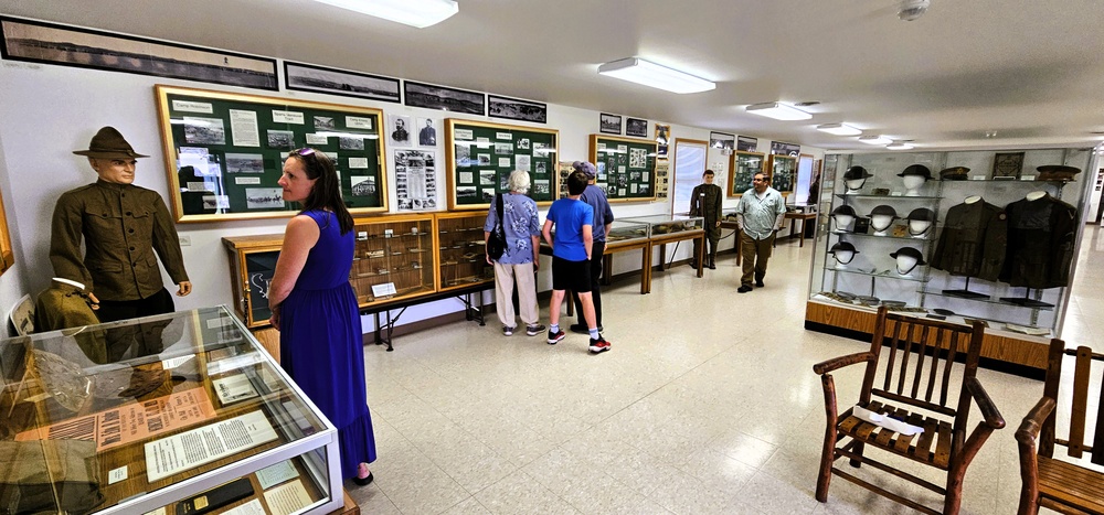 August 2025 family visit held at Fort McCoy's historic Commemorative Area