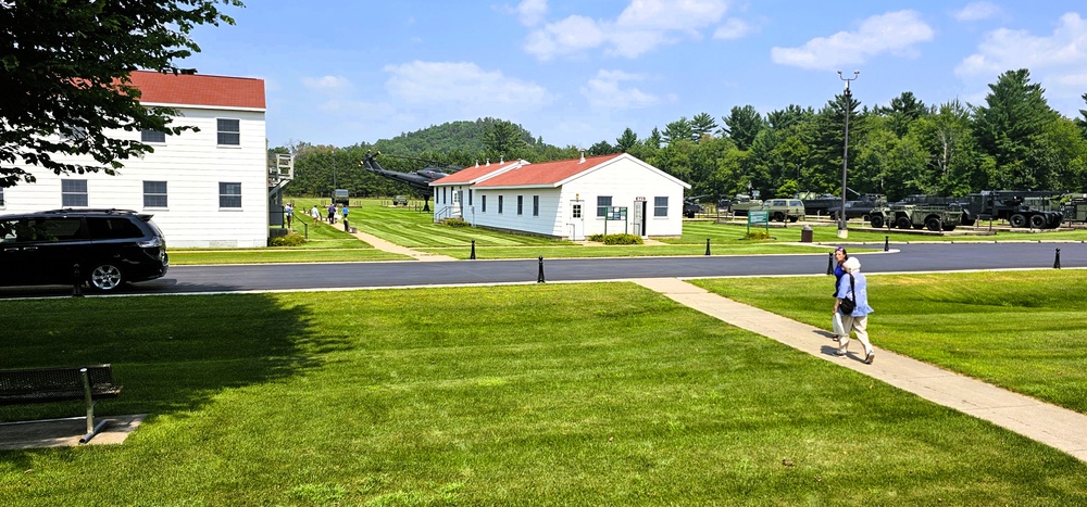 August 2025 family visit held at Fort McCoy's historic Commemorative Area