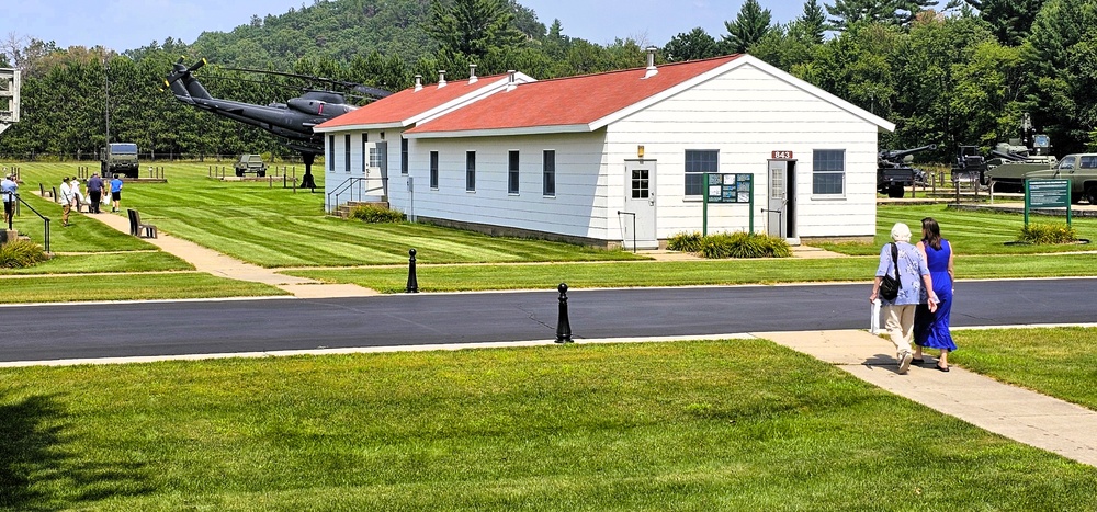 August 2025 family visit held at Fort McCoy's historic Commemorative Area