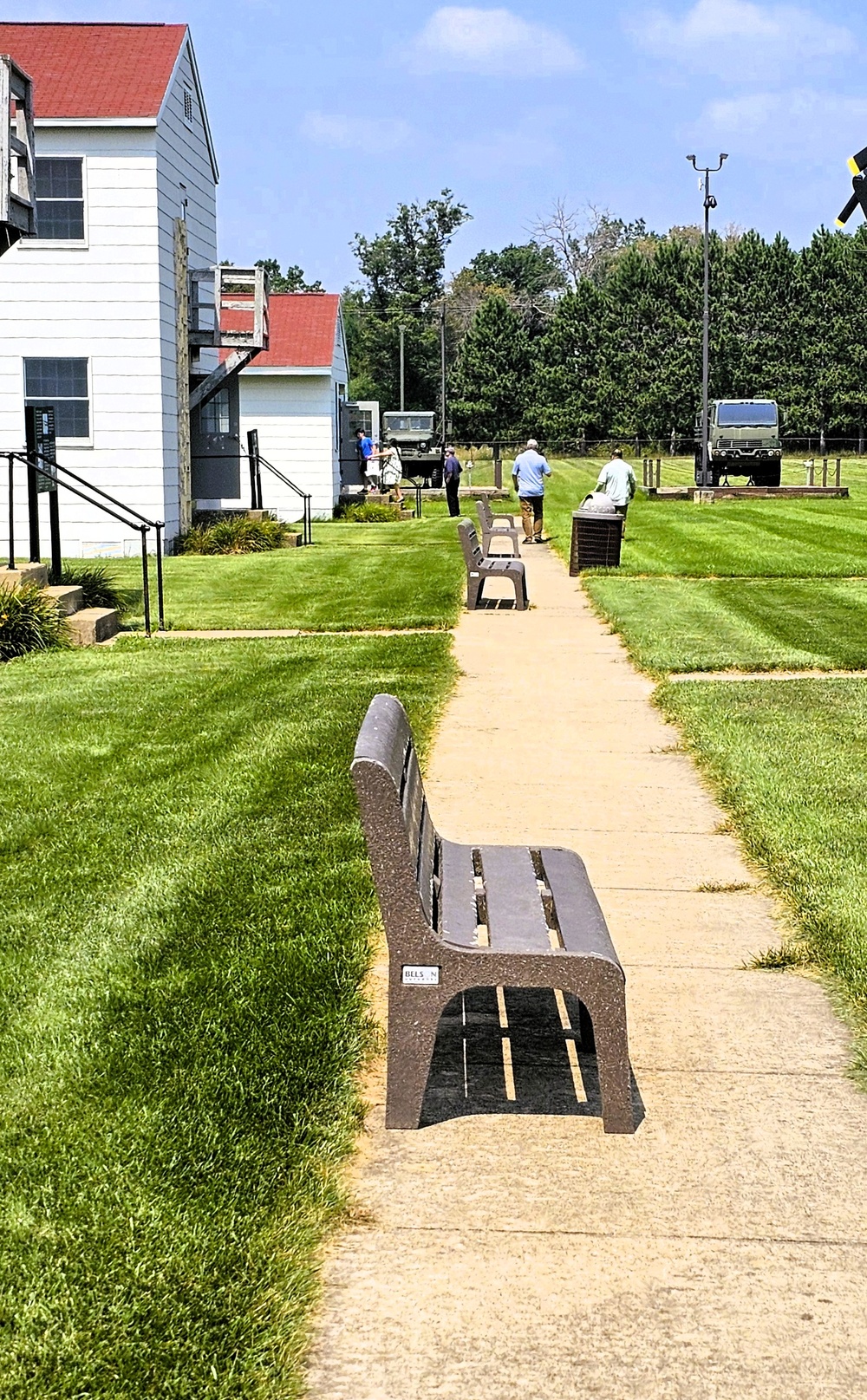 August 2025 family visit held at Fort McCoy's historic Commemorative Area