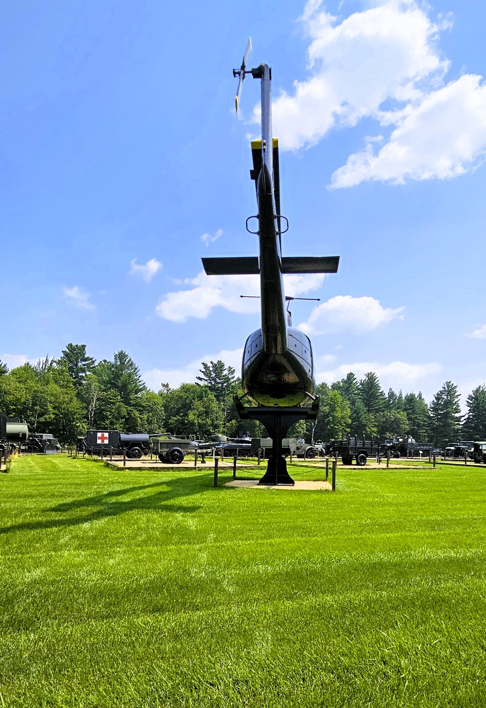 August 2025 family visit held at Fort McCoy's historic Commemorative Area