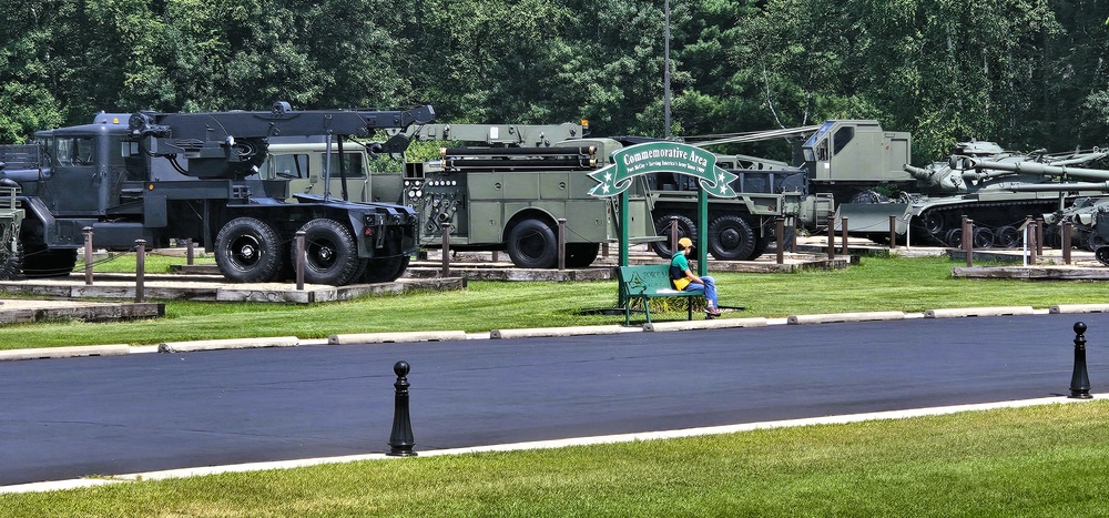 August 2025 family visit held at Fort McCoy's historic Commemorative Area