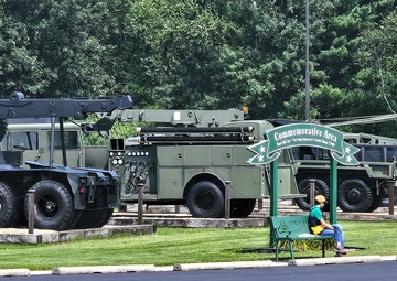 August 2025 family visit held at Fort McCoy's historic Commemorative Area