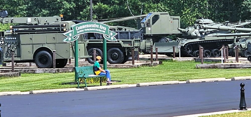 August 2025 family visit held at Fort McCoy's historic Commemorative Area