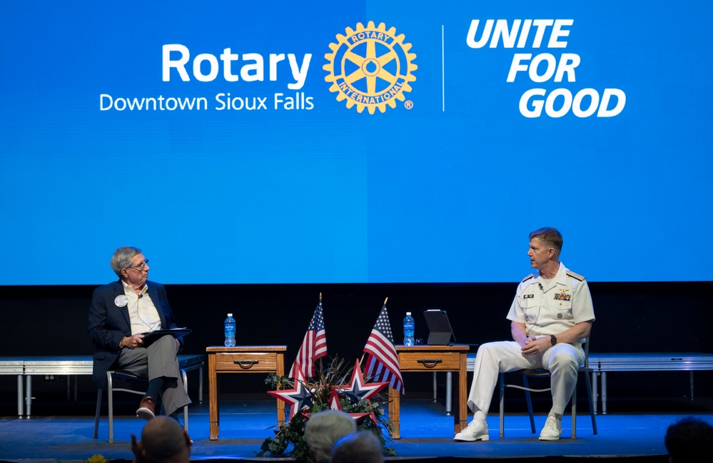Rear Adm. Michael Wosje Speaks at Military Heritage Alliance During Sioux Falls Navy Week
