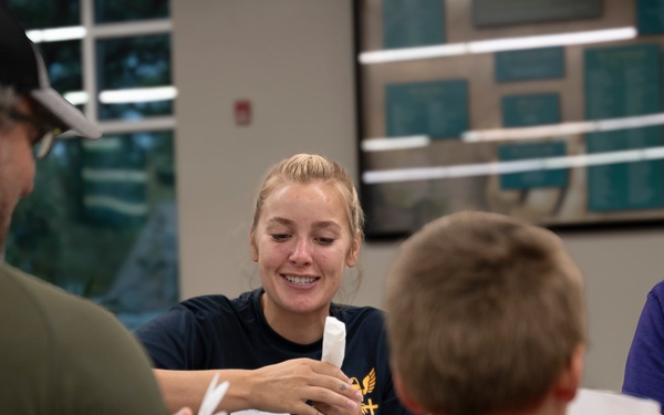 Sailors Serve Breakfast at The Banquet During Sioux Falls Navy Week