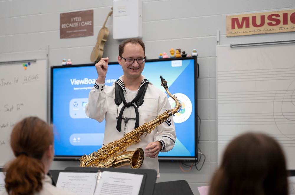 Navy Band Great Lakes Visits Jefferson High School During Sioux Falls Navy Week