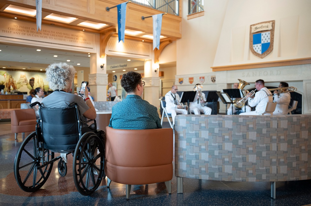 Navy Band Great Lakes Performs at Sanford Children’s Hospital During Sioux Falls Navy Week