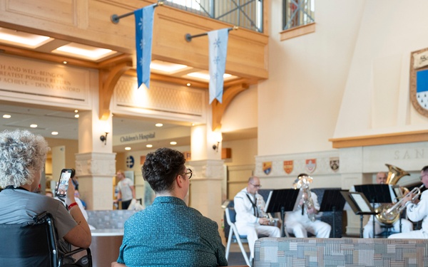 Navy Band Great Lakes Performs at Sanford Children’s Hospital During Sioux Falls Navy Week