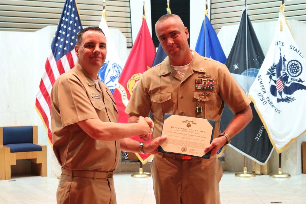 NIOC Pensacola Holds Awards Ceremony for the Month of August