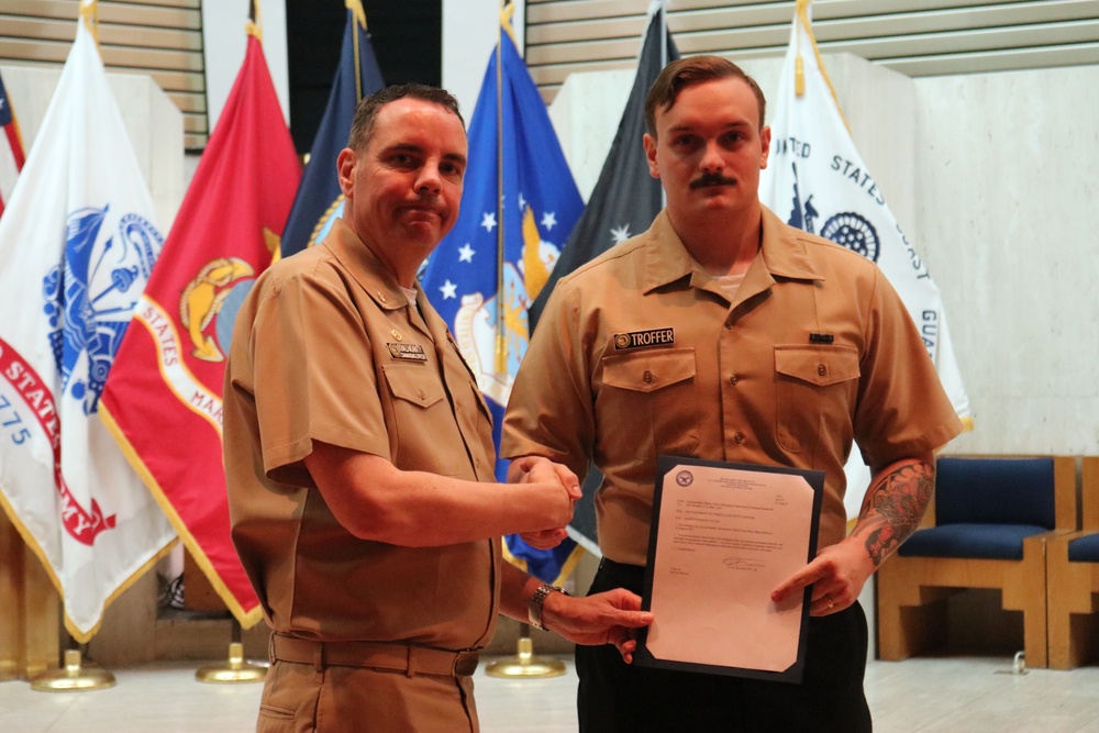 NIOC Pensacola Holds Awards Ceremony for the Month of August