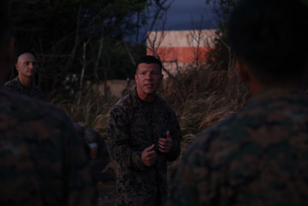 Marine Aircraft Group 24 Marines participate in physical training
