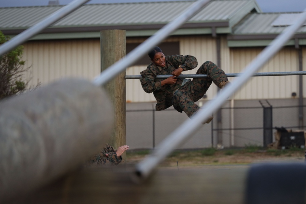 Marine Aircraft Group 24 Marines participate in physical training