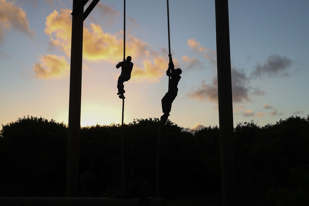 Marine Aircraft Group 24 Marines participate in physical training