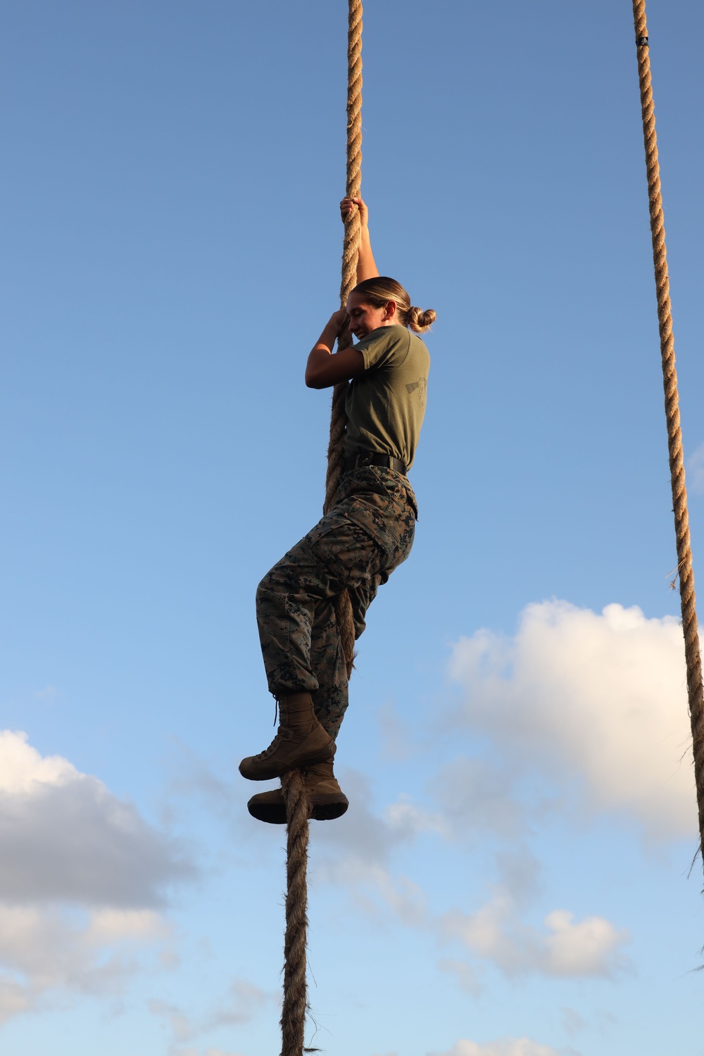 Marine Aircraft Group 24 Marines participate in physical training
