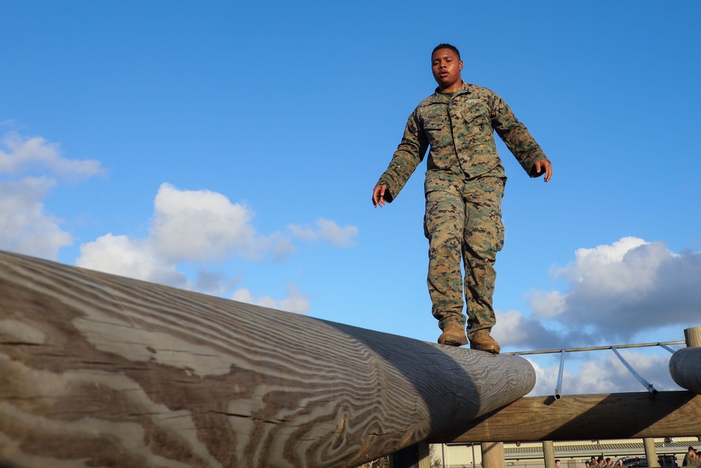 Marine Aircraft Group 24 Marines participate in physical training