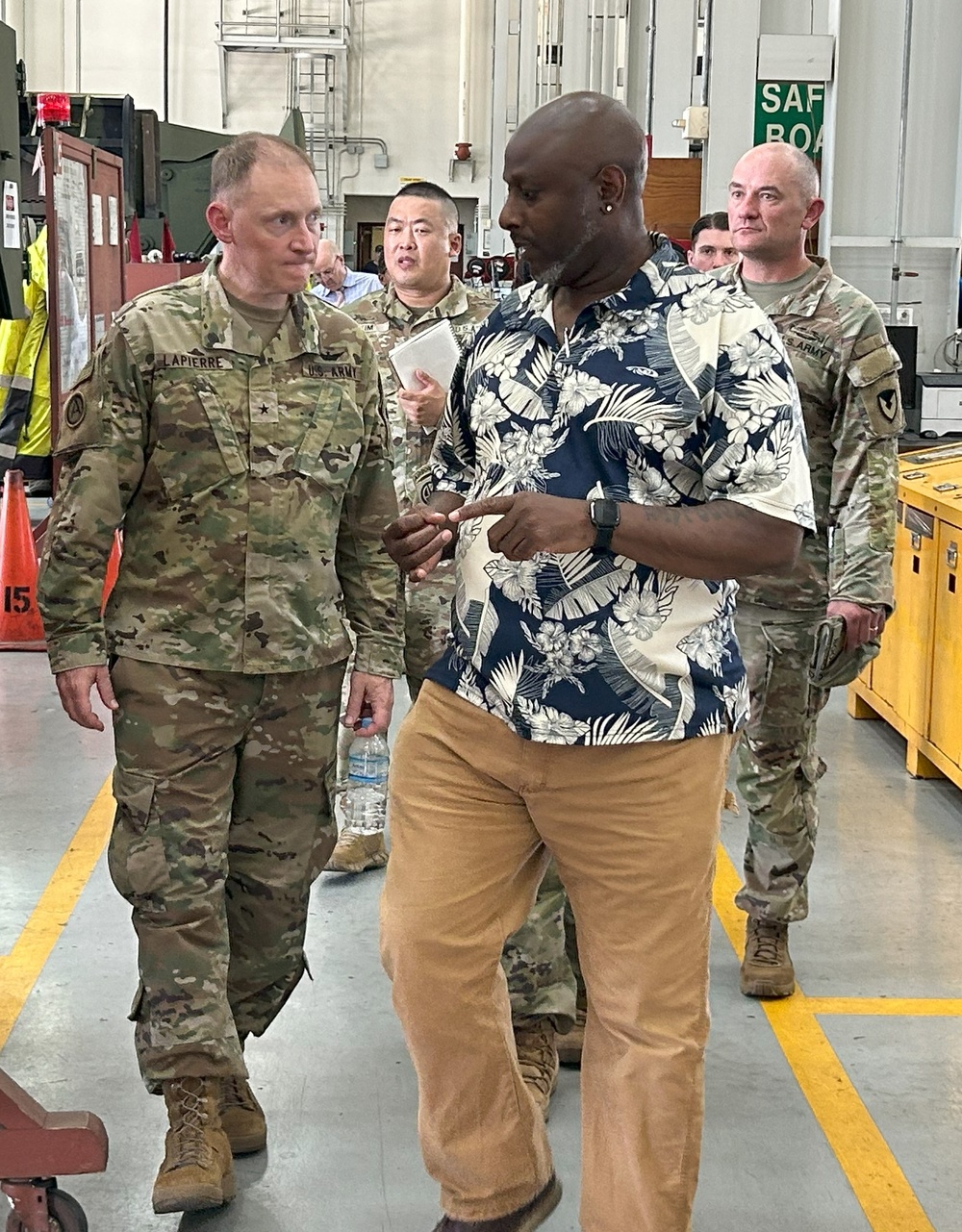 Brigadier General Jeffrey LaPierre visited APS-4