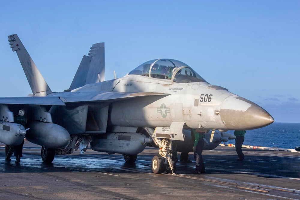 Abraham Lincoln conducts flight operations