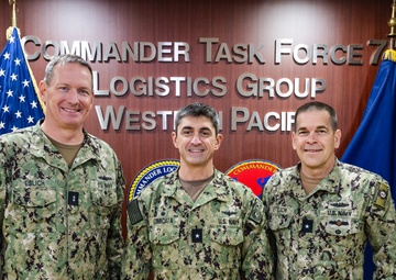 Rear Adm. Erik J. Eslich, Director, Maritime Operations, U.S. Pacific Fleet, Visits COMLOGWESTPAC, August 24, 2025