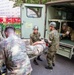 Medical personnel provide care during the Trilateral CASEVAC Training at Camp Asaka, Japan, Aug. 21, 2025.
