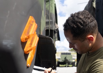 5th ANGLICO conducts preventative maintenance checks and services on vehicles