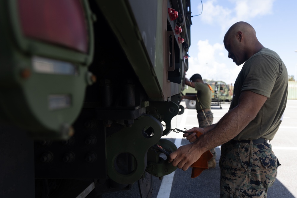 5th ANGLICO conducts preventative maintenance checks and services on vehicles