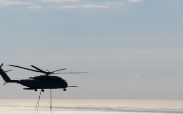 U.S. Marines with Marine Heavy Helicopter Squadron (HMH) 461 transport F-35B Lightning II to Marine Corps Air Station Beaufort for permanent static display