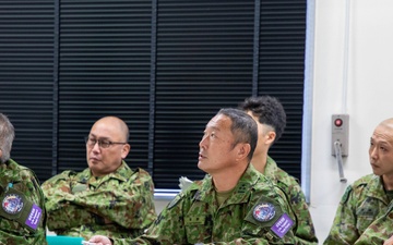 The Trilateral morning meeting at Camp Asaka, Japan, Aug. 21, 2025.