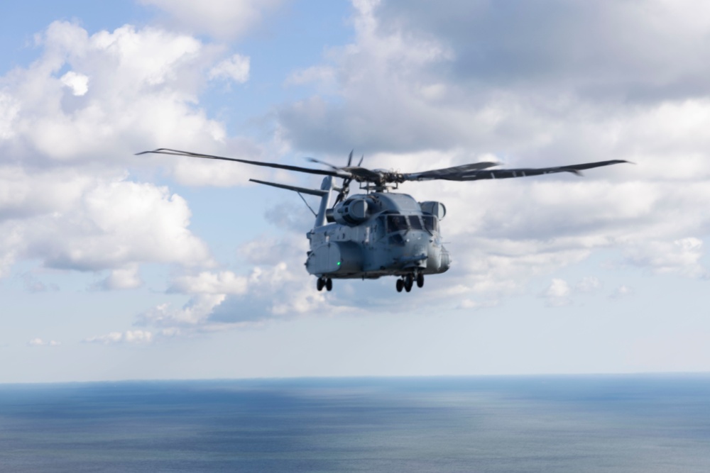 U.S. Marines with Marine Heavy Helicopter Squadron (HMH) 461 transport F-35B Lightning II to Marine Corps Air Station Beaufort for permanent static display