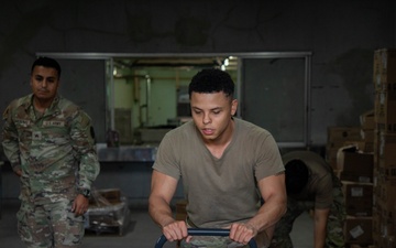 765th Transportation Battalion receive Class I