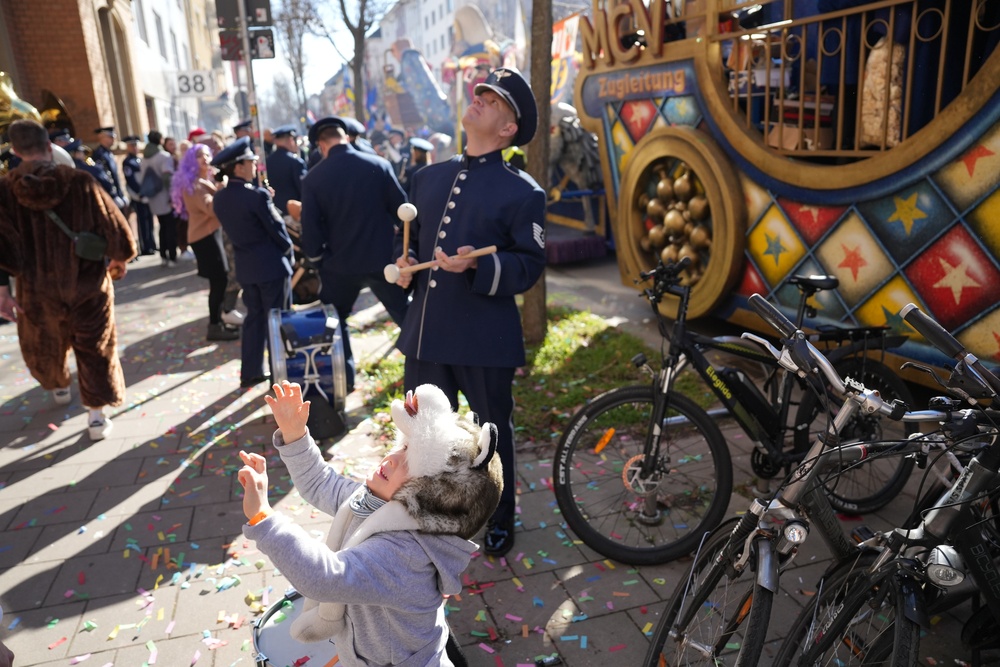 USAFE-AFAFRICA Band Performs on Rosenmontag 2025