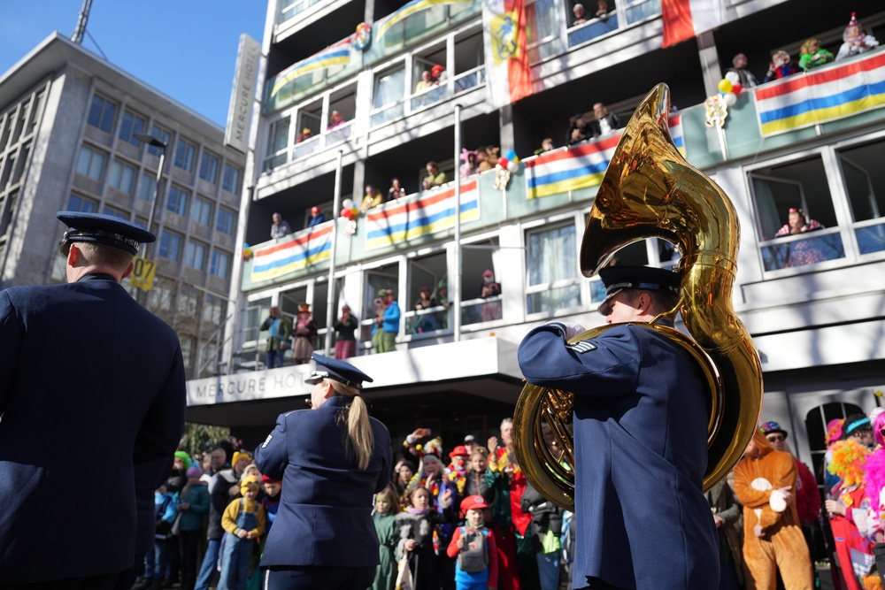USAFE-AFAFRICA Band Performs on Rosenmontag 2025