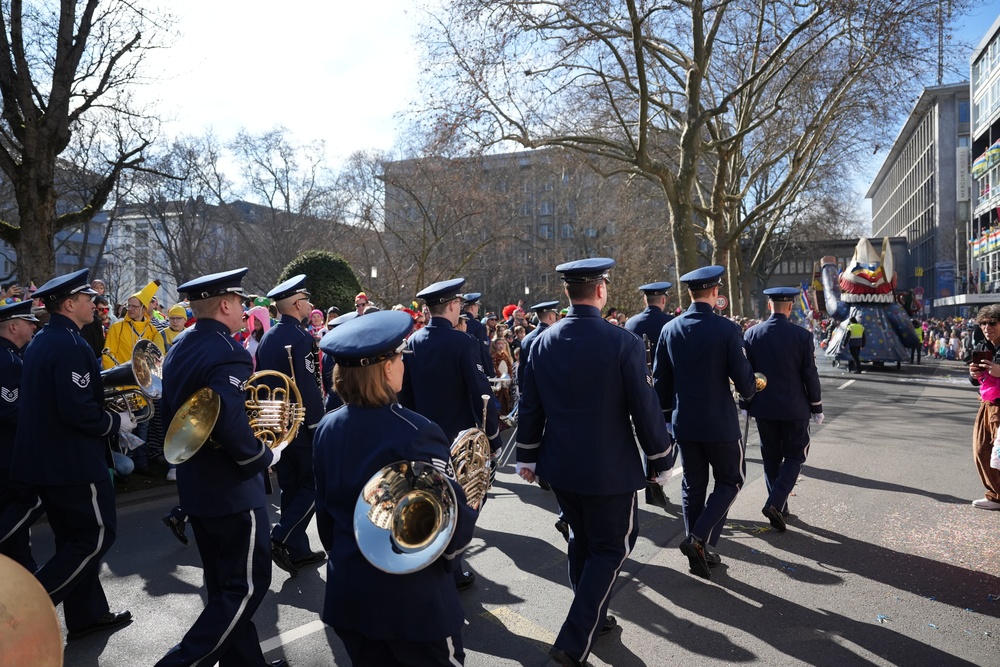 USAFE-AFAFRICA Band Performs on Rosenmontag 2025