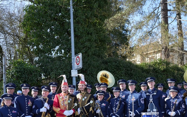USAFE-AFAFRICA Band Performs for the 2025 Ramstein Fasching Parade