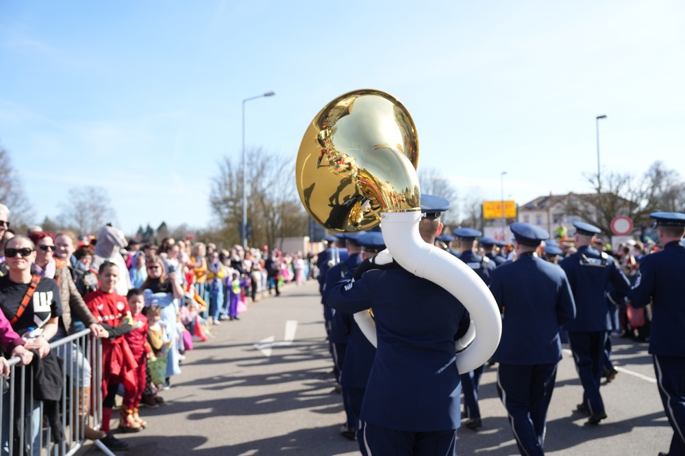 USAFE-AFAFRICA Band Performs for the 2025 Ramstein Fasching Parade