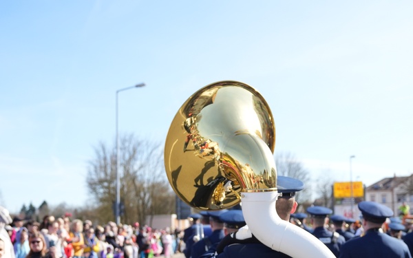 USAFE-AFAFRICA Band Performs for the 2025 Ramstein Fasching Parade