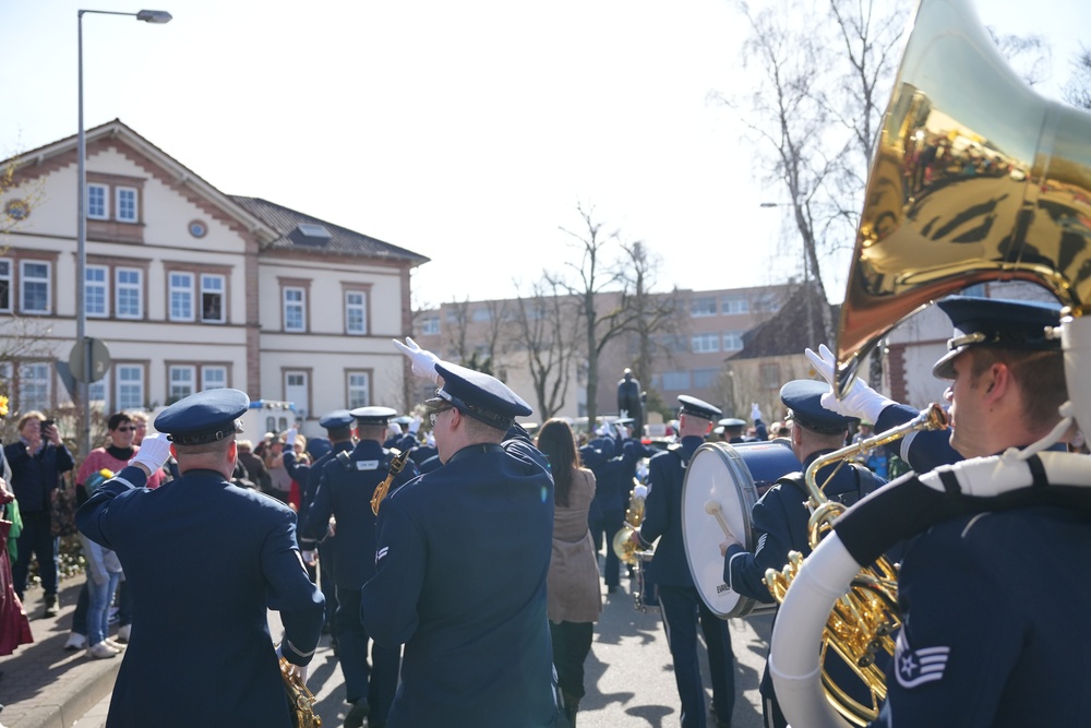 USAFE-AFAFRICA Band Performs for the 2025 Ramstein Fasching Parade