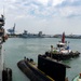 INS Sindhuvijay (S62) moors alongside USS Frank Cable (AS 40)