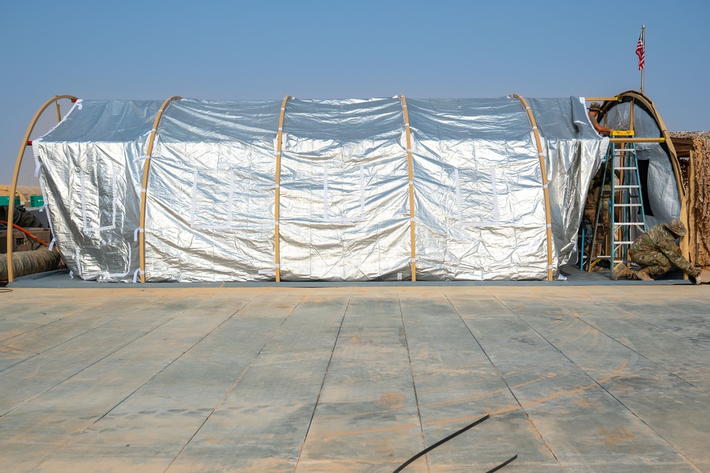 378th ECES Structures: Building up 378th AEW