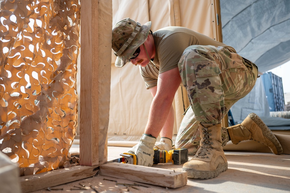 378th ECES Structures: Building up 378th AEW