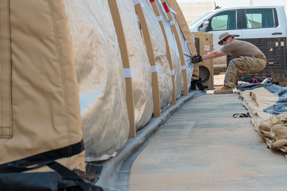 378th ECES Structures: Building up 378th AEW