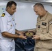 USS Frank Cable (AS 40) gift exchange with Indian Navy