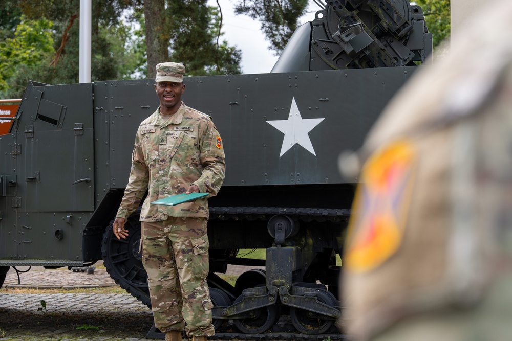 10th AAMDC promotes Sgt. Terry Stewart at Sembach Kaserne